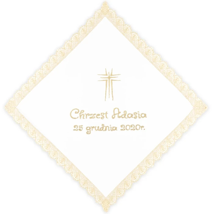 Szatka Haftowana do Chrztu SH5