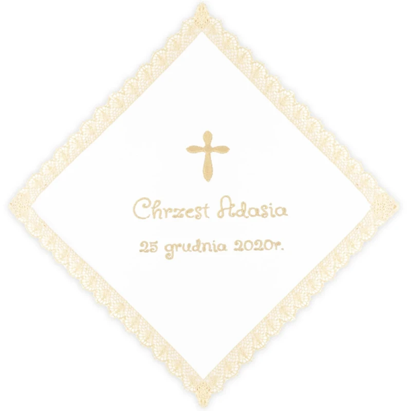 Szatka Haftowana do Chrztu SH6